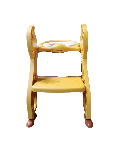 BabyTeddy® Patented Baby Potty Seat Chair Toilet Trainer Cushioned With steps And Easy Grip Handle 1-8 Years Age Kid - Image 5