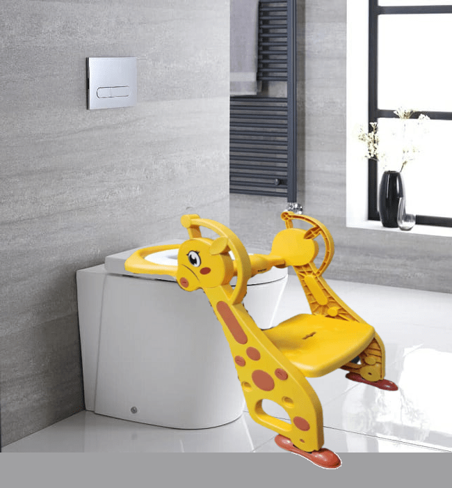 BabyTeddy® Patented Baby Potty Seat Chair Toilet Trainer Cushioned With steps And Easy Grip Handle 1-8 Years Age Kid - Image 33