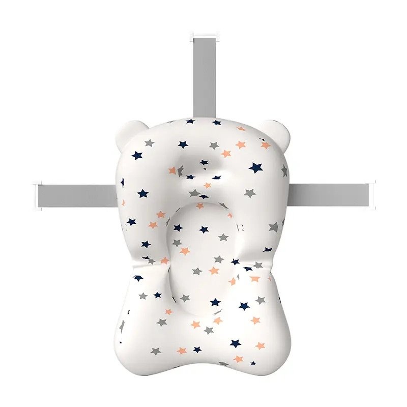 BabyTeddy Patented New Improved 2023 Model Large Baby Bath Tub Collapsible,0-5 Years Anti Skid with Bath Cushion and Thermometer (Temperature Indicator, Blue) - Image 12